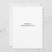 Teddy Bear Balloon Theme Baby Shower Invitation Einladung (Rückseite)