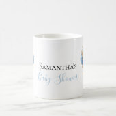 Teddy Bear Balloon White Blue Coffee Tasse (Mittel)