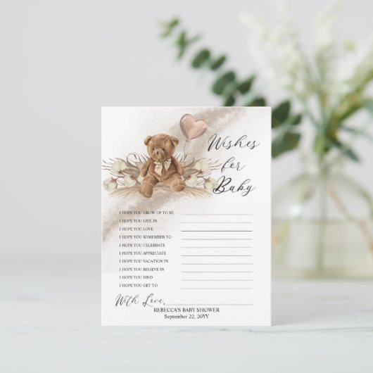 Teddy Bear Balloon will Baby Game (Stehend Vorderseite)