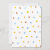 Teddy Bear Balloon wolds Baby Sprinkle Einladung (Rückseite)