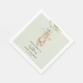 Teddy Bear Balloons Baby Shower Napkins Serviette (Ecke)