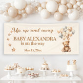 Teddy Bear Balloons Babydusche auf und ab Banner