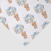 Teddy Bear Balloons Babydusche Tissue Seidenpapier (Ausschnitt)