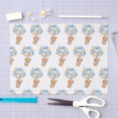 Teddy Bear Balloons Babydusche Tissue Seidenpapier (Handwerk)