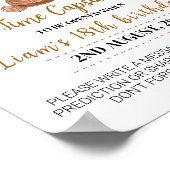 Teddy Bear Balloons Birthday Time Capsul Zeichen Poster (Ecke)