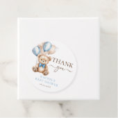 Teddy Bear Balloons | Blue Boy Baby Dusche Geschenkanhänger (Beispiel)