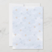 Teddy Bear Balloons Boy Baby Shower Einladung (Rückseite)