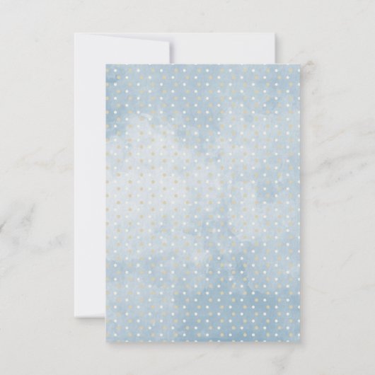 Teddy Bear Balloons Boy Bearly Wait Baby Dusche Dankeskarte (Rückseite)