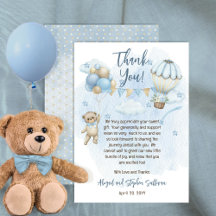 Teddy Bear Balloons Boy Bearly Wait Baby Dusche