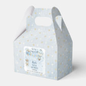 Teddy Bear Balloons Boy Bearly Wait Baby Dusche Geschenkschachtel (Rückseite)