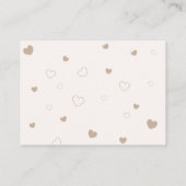 Teddy Bear Balloons Diaper Raffle Baby Dusche Begleitkarte (Rückseite)