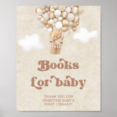 Teddy Bear Balloons Gender Neutral Books for Baby Poster (Vorne)