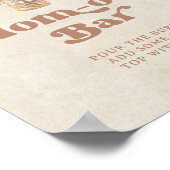 Teddy Bear Balloons Kinderdusche Mama-osa Bar Sign Poster (Ecke)