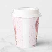 Teddy Bear Balloons Pink Birthday Paper Cups Pappbecher (Rechts)