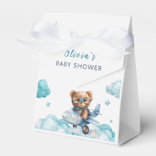 Teddy Bear Bear Bearly Wait Baby Dusche Geschenkschachtel (Vorderseite)