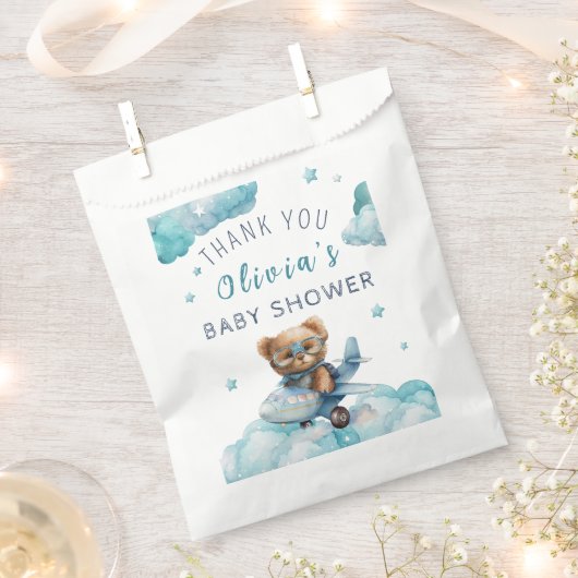 Teddy Bear Bear Bearly Wait Baby Dusche Geschenktütchen (Ausgeschnitten)