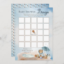 Teddy Bear Bear Bearly Wait Boy Baby Shooter Bingo Einladung