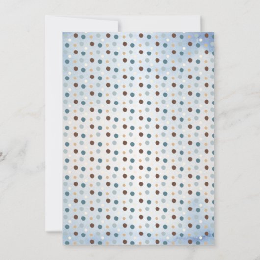 Teddy Bear Bear Bearly Wait Boy Baby Shower Ratsch Einladung (Rückseite)