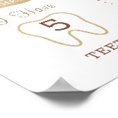 Teddy Bear Bear Bearly Wait Milestone Baby 1. Gebu Poster (Ecke)