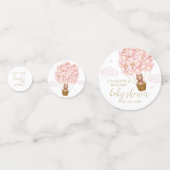 Teddy Bear Bear Bearly Wait Pink Girl Baby Dusche Konfetti (Vorderseiten)