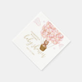 Teddy Bear Bear Bearly Wait Pink Girl Baby Dusche Serviette (Ecke)