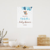 Teddy Bear Bear Bearly Wait Welcome Baby Shoster Poster (Küche)