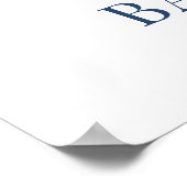 Teddy Bear Bear Bearly Wait Welcome Baby Shoster Poster (Ecke)