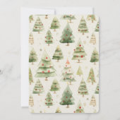 Teddy Bear Bearly Wait Holiday Baby Shower Einladung (Rückseite)