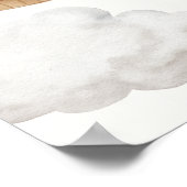 Teddy Bear Beary Erstgeburtstag Begrüßungszeichen Poster (Ecke)