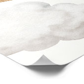 Teddy Bear Beary Erstgeburtstag Begrüßungszeichen Poster (Ecke)