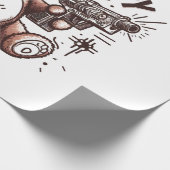 Teddy Bear Beary Happy Geschenkpapier (Ecke)