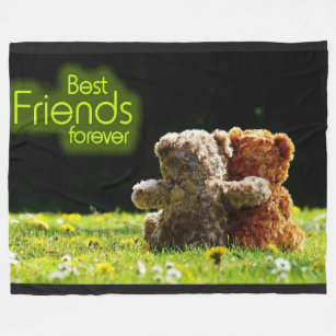 Teddy Bear Best Friends Fleece Blanket