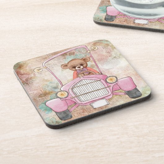 Teddy Bear Beverage Coaster Getränkeuntersetzer (Linke Seite)