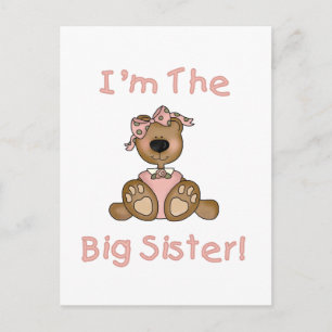 Teddy Bear Big Sister Tshirts und Geschenke Postkarte