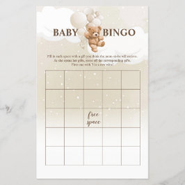 Teddy Bear BINGO Baby Showgames Flyer
