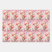 Teddy Bear Birthday Balloons Kindername & Alter Geschenkpapier Set (Vorderseite 3)