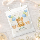 Teddy Bear Birthday Favor Bag Geschenktütchen (Ausgeschnitten)