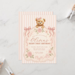 Teddy Bear Birthday Invitation  Einladung
