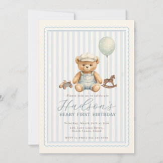 Teddy Bear Birthday Invitation Einladung