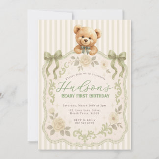 Teddy Bear Birthday Invitation Einladung
