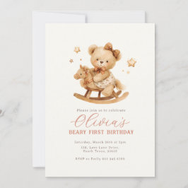 Teddy Bear Birthday Invitation Einladung
