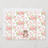 Teddy Bear Birthday Invitation - Teddy Bear Picnic Einladung (Rückseite)