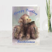 Teddy Bear Birthday Karte (Vorderseite)