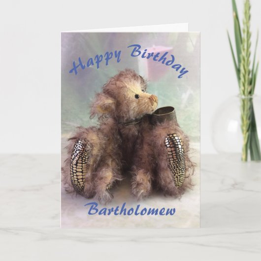 Teddy Bear Birthday Karte (Vorderseite)