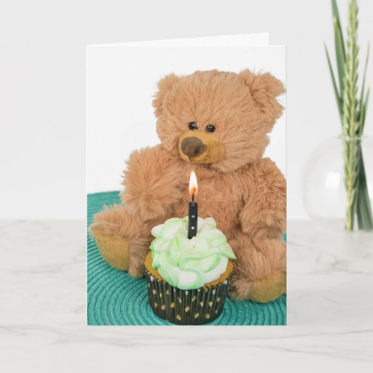 teddy bear birthday karte (Vorderseite)