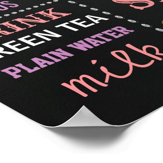 Teddy Bear Birthday Kreide Schild Plakat (Ecke)