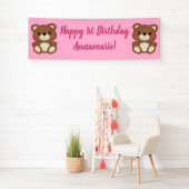 Teddy Bear Birthday Party Banner (Insitu)