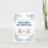 Teddy Bear Birthday Party Einladung (Vorderseite)