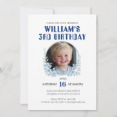 Teddy Bear Birthday Party Einladung (Rückseite)