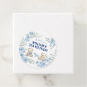 Teddy Bear Birthday Party Geschenkanhänger (Beispiel)